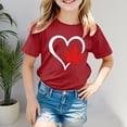 thumbnail image 2 of WEAIXIMIUNG Chemises pour Adolescentes Tendance Manches Courtes T-Shirt Col Rond Été Coupe Décontractée Basique, 2 of 4