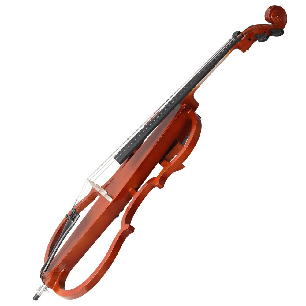 Tcbosik 4/4 Full Size Electric Cello, Includes Bag, Bow, Rosin, Earphone & Connecting Line for Beginners, Adults, Natural