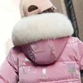 thumbnail image 5 of 5-16Y Girls Winter Warm Jacket Long Puffer Jackets Coat Kids Teens Water Resistant Parka Thicken Warm Coats Outerwear with Hood, 5 of 7