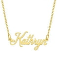 thumbnail image 1 of KISPER 18K Gold Plated Stainless Steel Personalized Name Pendant Necklace, 1 of 6