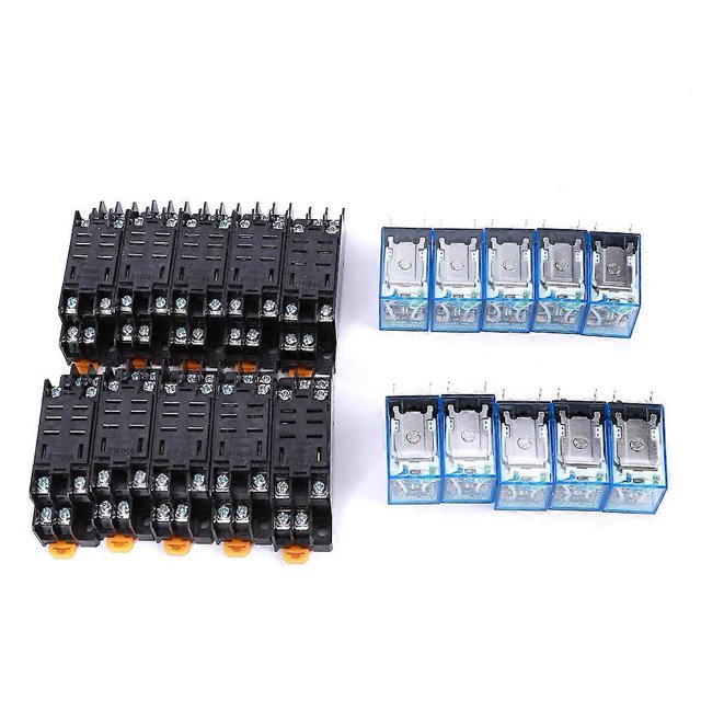 Lot de 10 relais à 8 broches, bobine, composant électronique de haute qualité, LY2NJ, DC 24 V