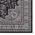 thumbnail image 6 of Contemporary Home Living 3.25' x 5' Floral Medallion Area Throw Rug - Black and Cream, 6 of 7