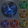 thumbnail image 2 of Tattoo Salon 12 Inch Vinyl Record Wall Clock - Silent, Creative, and Unique Clock for Living Room, Entryway, or Bedroom Decor - Perfect Gift Idea(12 inchs B with LED), 2 of 7