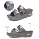 thumbnail image 5 of 1 par de zapatillas de suela de cuña gruesa Sandalias femeninas de verano Cuñas elegantes de boca de pez Zapatos de mamá Zapatillas casuales al aire libre para mujeres (talla gris 43 9.5US, 7UK, 41EU, 5 of 5