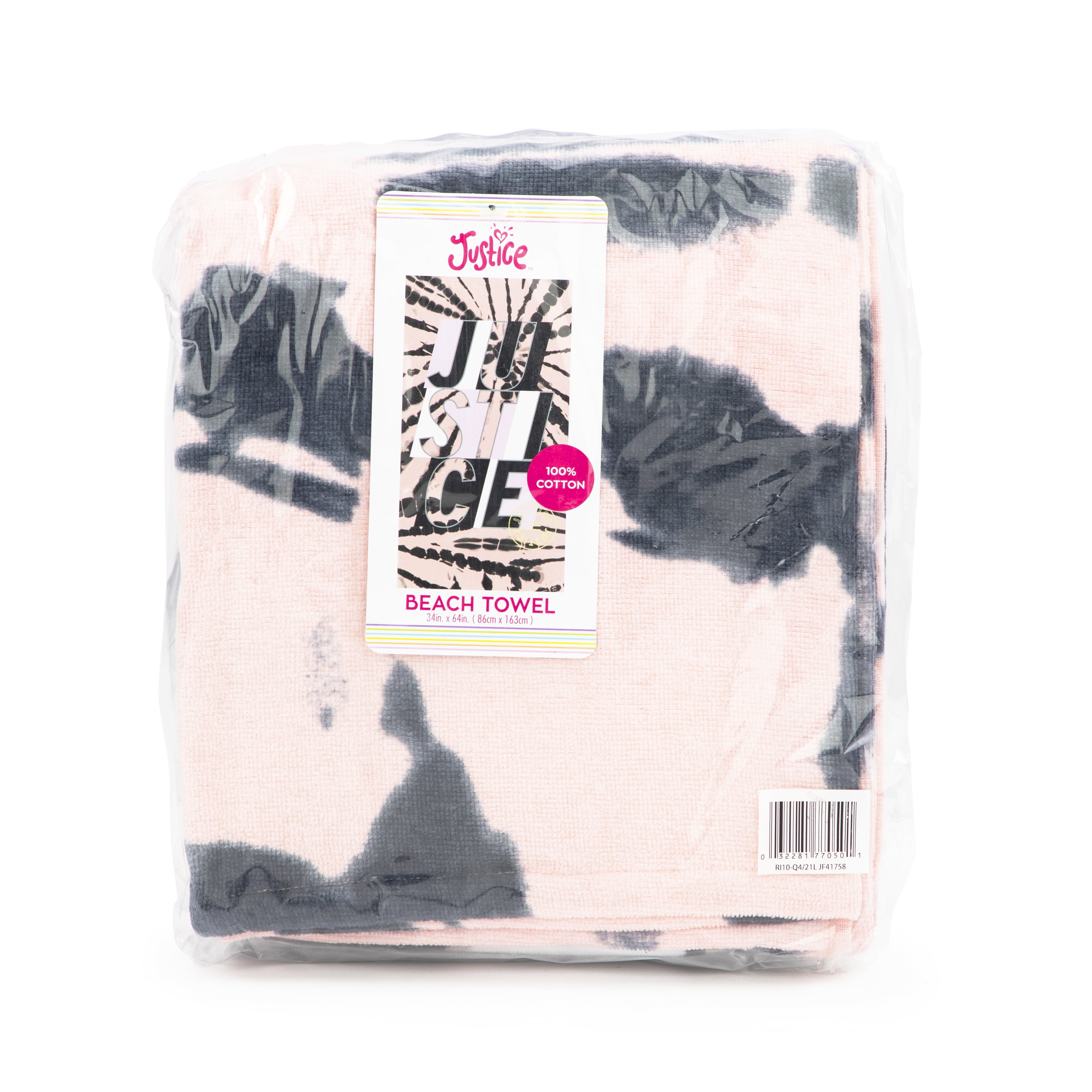 Justice Beach Towels Bundle 2-Pack, 100% Cotton, 64 x 34, Desert Flower &  Butterfly Wings 
