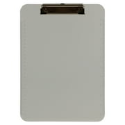 JAM Paper Plastic Clip Board, Grey Clipboard, 1/Pack, 9 x 12.5