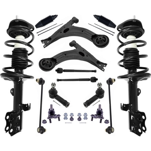 Front Struts Control Arms Tie Rods & Links For Toyota Matrix 2.4L 2009-2013