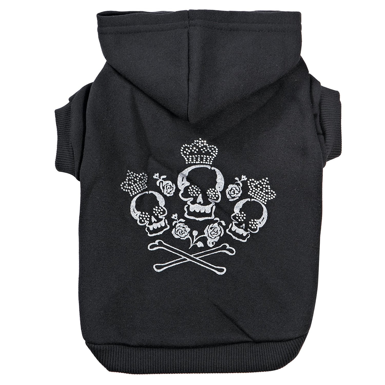 Crowned Crossbone Dog Hoodie Basic Sweatshirt Shirt Pet Coat Hoodies Zack & Zoey