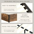 thumbnail image 5 of Full Size Lift Up Storage Bed Frame,Full Bed Frame with Bookcase Headboard & LED Lights,Wooden Platform Bed Frame with Charging Station, No Spring Box Needed,Full, 5 of 8