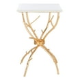 thumbnail image 5 of SAFAVIEH Alexa 22 in. H Marble Top Accent Table, Gold/White Granite, 5 of 14