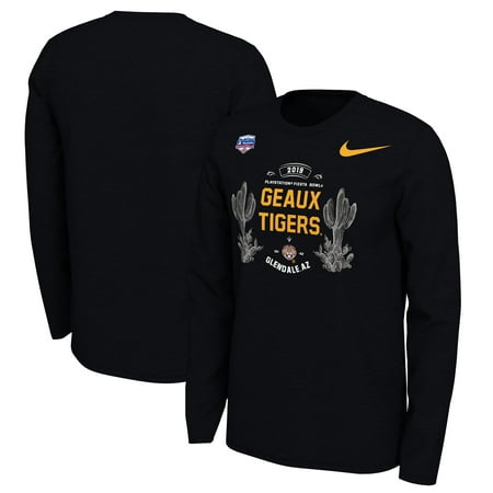 LSU Tigers Nike 2019 Fiesta Bowl Bound Verbiage Long Sleeve T-Shirt - Black -