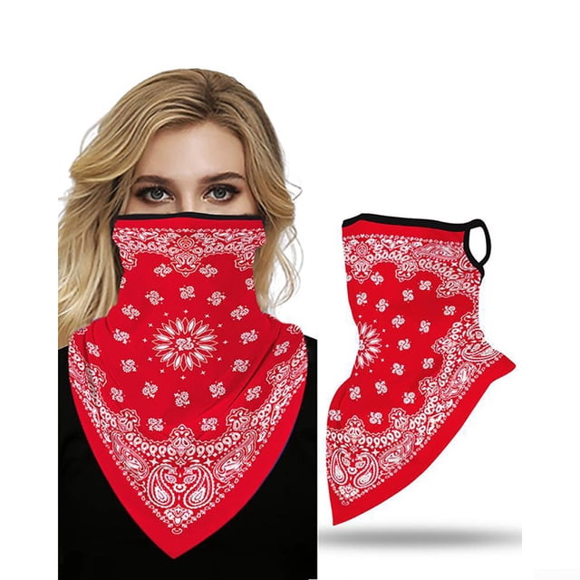 Outdoor Half Face Neck Cover Motorcycle Ear Hanging Bandana Breathable Headwear