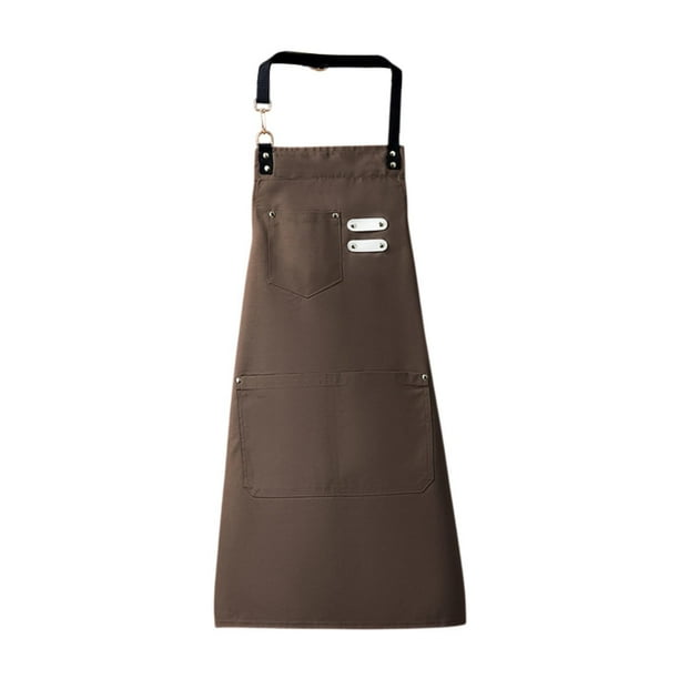 Cocina del delantal de cocina delantal chef delantal múltiples mujeres hombres ajustables para hornear manejo de restaurantes dibujando jardinería Marrón
