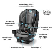 Graco SlimFit3 LX 3-in-1 Car Seat, Kunningham, Grey