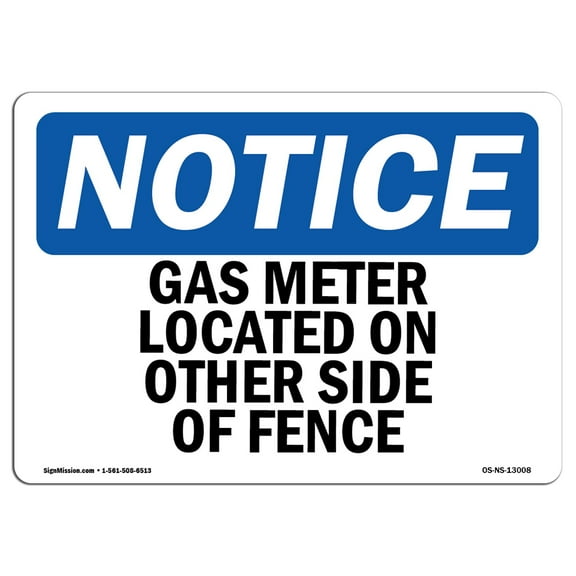 SignMission OS-NS-A-710-V-13296 7 x 10 in. OSHA Notice Sign - Hard Hats Required