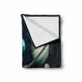 thumbnail image 2 of Space Soft Flannel Fleece Throw Blanket, Planets of the Solar System Space Theme Galaxy Cosmic Theme Scientific Exploration, Cozy Plush for Indoor and Outdoor Use, 60" x 80", Multicolor, by Ambesonne, 2 of 6