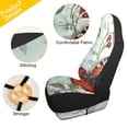 thumbnail image 3 of ALAZA Butterfly on Leaves Car Seat Covers 2 PCs Universal Auto Front Seats Interior Protector, 3 of 7