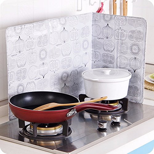 Removable Kitchen Cooking Cover Oil Splash Guard Anti Splatter Frying Shield 