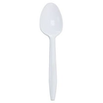 Karat PP Plastic Medium Weight Tea Spoons - White - 1,000 ct