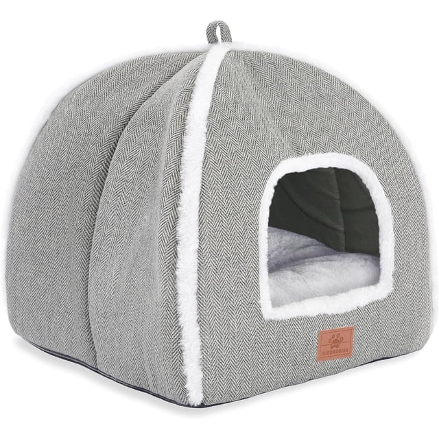 Cama para gatos WINDRACING, casita cueva plegable con cojines lavables