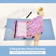 thumbnail image 6 of 2 Pack Flip Folders with Clear PVC Window Binder Pouches 3-Ring Binder Organizer for Office & Home Small Colors Shapes, 6 of 6