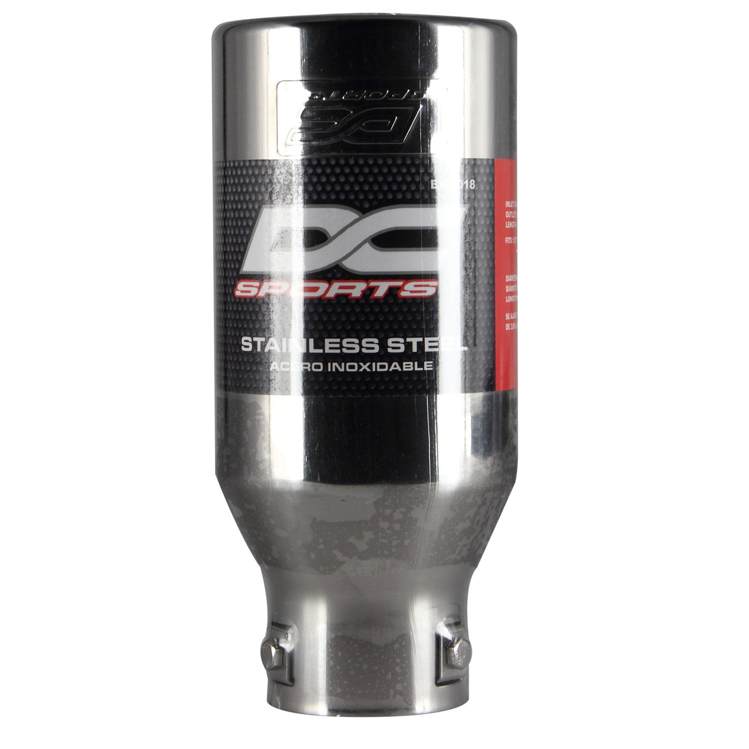 Mufflers Tips, 4 Inch Outlet Dc Stainless Steel 2.375 Inlet Muffler Tip