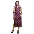 thumbnail image 1 of Bimba Kurta en Rayonne Imprimée pour Femmes Vêtements d'Été Droits, 1 of 6