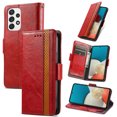 thumbnail image 1 of Case for Samsung Galaxy A53 5G Cover Leather Wallet Folio Case Book Design Flip Magnetic Closure - Red, 1 of 5