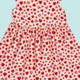 thumbnail image 3 of Aline Floral Dress Girls Ruffle Sleeve Casual Cute Summer Dresses Cotton Going Out Trendy Outfits Red, 16 Years, 3 of 5