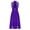 Purple, variant on IEFIEL Womens Shiny Rhinestones Mesh Dance Dress Side Slit Flowy Lyrical Dance Costume Contemporary Dancewear