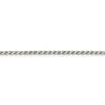 thumbnail image 5 of 925 Sterling Silver 2.25mm Flat Rope Chain Bracelet for Women 8", 5 of 6