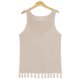 thumbnail image 3 of Chaleco Mujeres Knit Tank Tops Casual Dobladillo Borla Chaleco suelto Hollow Out Chaleco de punto simple Cgtredaw Caqui T S para Mujer, 3 of 8