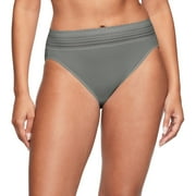 Warners No Pinching, No Problems® Dig-Free Comfort Waist with Lace Microfiber Hi-Cut 5109J Color: Storm Size: SMALL