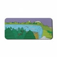 thumbnail image 1 of Adventure Computer Mouse Pad, Cartoon Style Print of Fish Jumping near the Edge of a Waterfall in the Wild, Rectangle Non-Slip Rubber Mousepad X-Large, 35" x 15" Gaming Size, Multicolor, by Ambesonne, 1 of 2