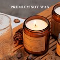 thumbnail image 2 of Inadays Scented Candles for Home Paradise Gardenia Scented Aromatherapy Candles Soy Wax Candle Gift for Christmas Women Men Amber Jar Candle, 7oz, 2 of 9