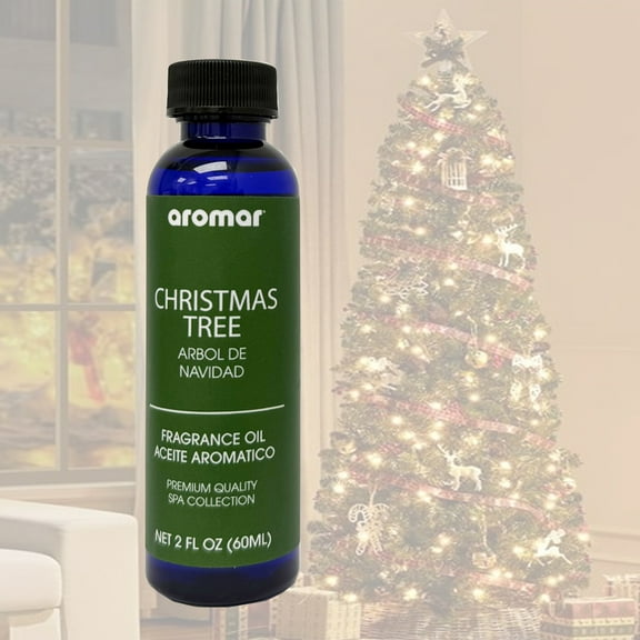 Aromatherapy Oil Christmas Tree Scent Holiday Fragrance Air Diffuser Burner 2 oz