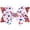 White, variant on TOWED22 Hair Bows for Girls, White Bow Hair Clips, 4th of July Sequin Hair Bow Alligator Clip, Sparkly Cheer Barrettes Hairpins for Girls Kids Teens Children(Red)
