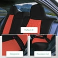 thumbnail image 2 of For Toyota Corolla 2020-2024 FH Group Custom Fit Neoprene Car Seat Covers Waterproof Red - Rear Seat, 2 of 5
