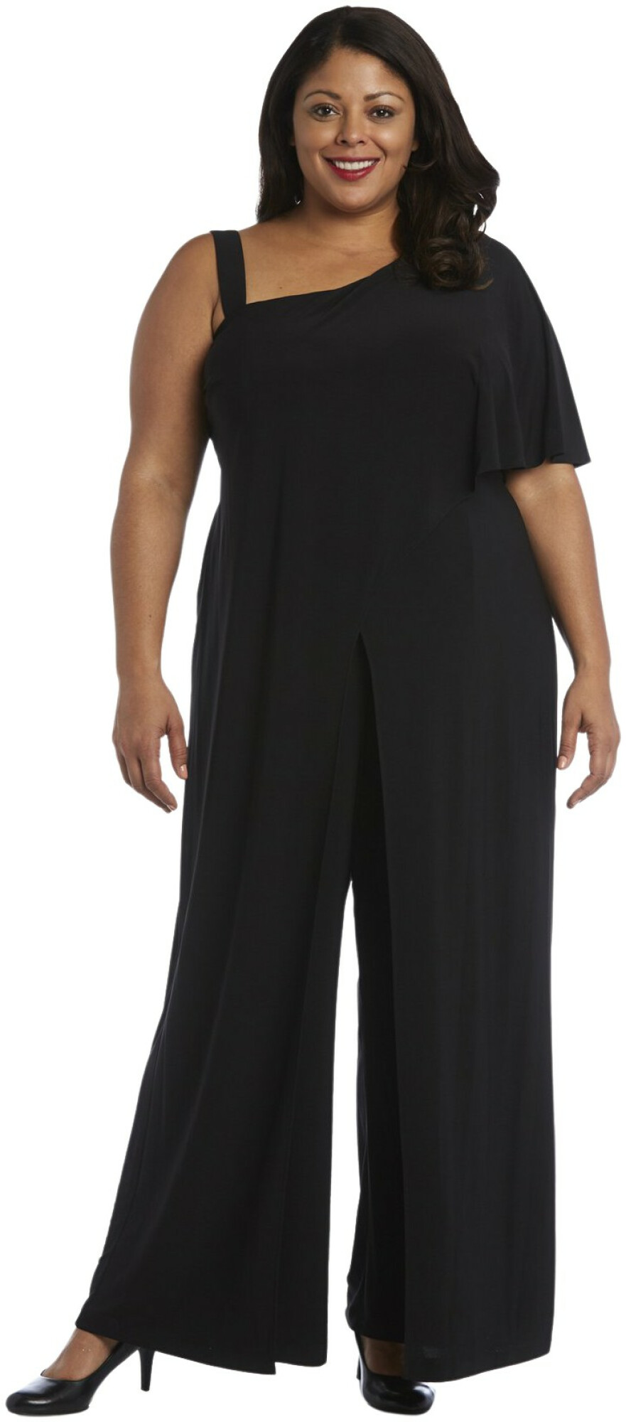 Overlay and Draped Sleeve Dress 