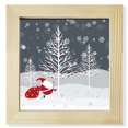 thumbnail image 1 of Arbol de Navidad Santa Claus Marco Unbranded Pantalla de escritorio de pared Cuadrado, 1 of 4