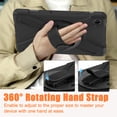 thumbnail image 5 of XYX Case for Samsung Galaxy Tab A9+ 11.0 inch SM-X210/SM-X215/SM-X216 with 360 Degree Rotating, Hand Strap, Shoulder Strap, Black, 5 of 7