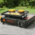 Ozark Trail 2 in 1 Butane Griddle, Black Color, 7650 BTU, Piezo ...