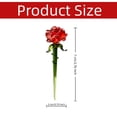 thumbnail image 5 of 3Pcs Glass Red Rose Ornament—Translucent Lifelike Rose Artwork—Atmospheric Home Decor For Desks And Accessories, 5 of 5