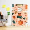 thumbnail image 2 of FORMRS Acrylic Clipboard with Low Profile Clip Standard A4 Letter Size, 12.5" x 9", Pink Fall Coffee, 2 of 8