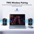 thumbnail image 2 of Bluetooth Speaker, 2026 Portable Wireless Speakers with Led Light, Bluetooth 5.4, 15H Playtime, Enhanced Bass, IPX7 Waterproof, Outdoor Speaker for Travel, Sport, Party, Biking, 2 of 9