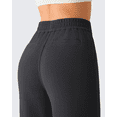 thumbnail image 3 of G4Free Waffle Wide Leg Dress Pants for Women High Waisted Work Trousers, 3 of 7