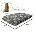 thumbnail image 2 of Camouflage Pet Bed, Monochrome Attire Pattern Camouflage Inside Vegetation Fashion Design Print, Resistant Pad for Dogs and Cats Cushion with Removable Cover, 24" x 39", Grey Coconut, by Ambesonne, 2 of 4