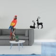 thumbnail image 2 of Figura de loro, estatua de animal, escultura de reno, material de resina, detalles realistas, adecuada para la decoración de estanterías de la oficina, 2 of 8