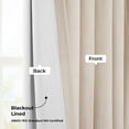 thumbnail image 4 of Half Price Drapes Alabaster Beige Grommet Signature Velvet Blackout Curtains(1 Panel),50WX 108L, 4 of 8