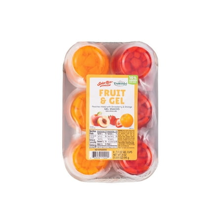 Raymundos Fruit N Gel Refrigerated Gelatin Snack Cups, 3.5 oz, 6 Pack, Gluten-Free
